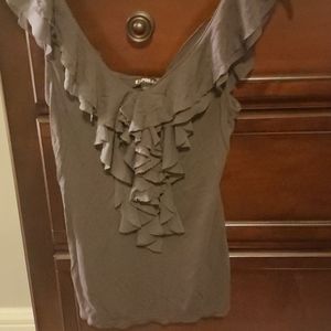 Express ruffle tank top